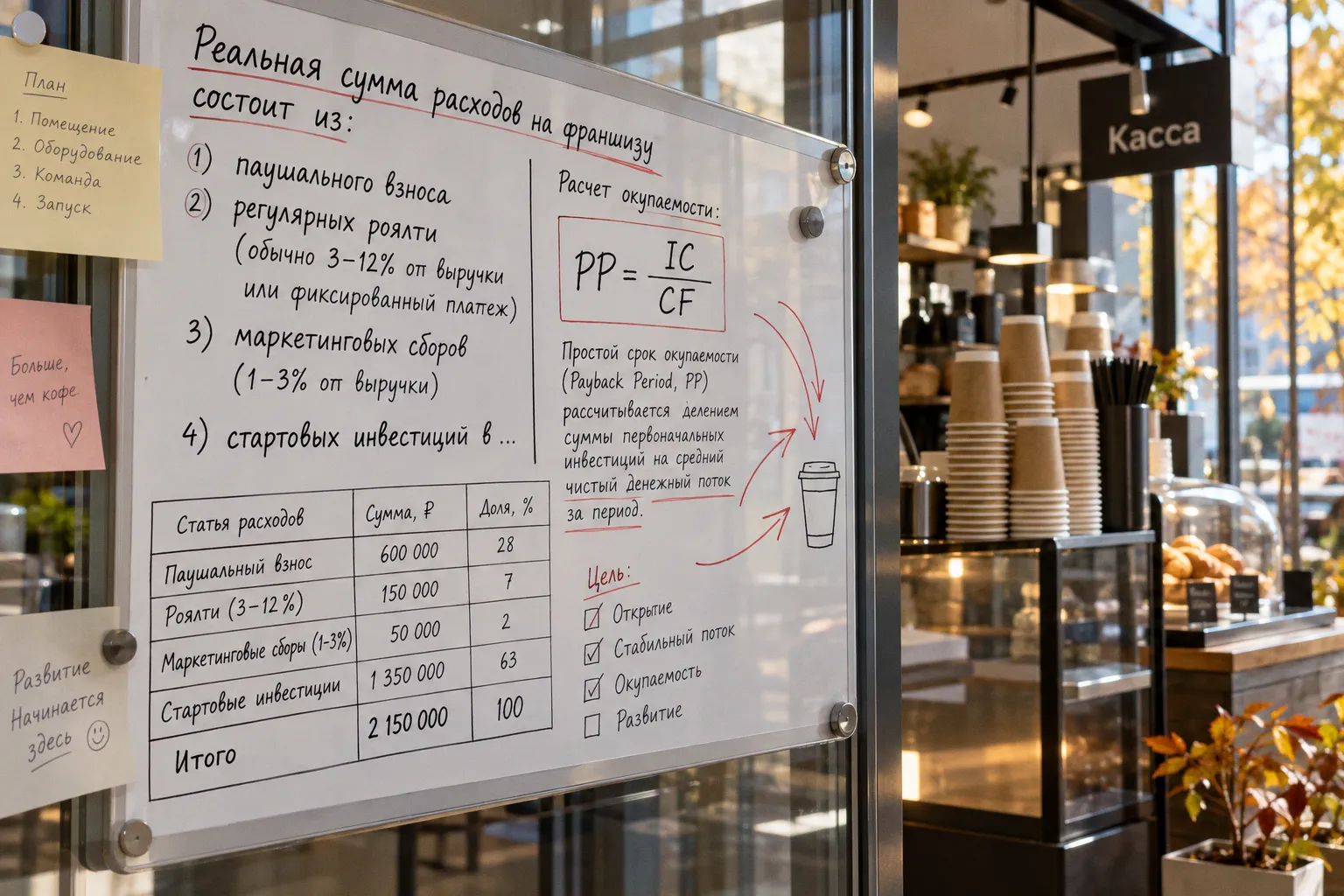 Стоимость франшизы: как рассчитать реальную окупаемость